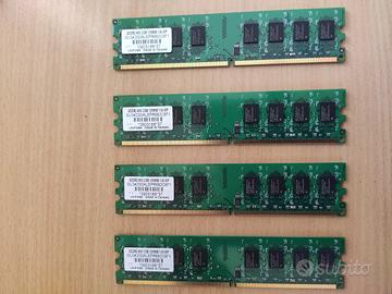 N.ro 4 Banchi di memoria RAM gddr2 800 2GB