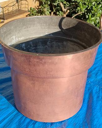 pentola rame da cucina con manici