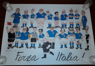 stampa Forattini Italia 90 politici