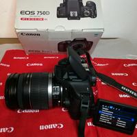 CANON 750D, WIFI, 24mp + LENTE 18-55 IS STM