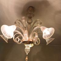 Mestre, Lampadario vetro Murano anni 50-60