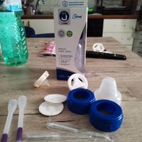 Biberon senza tettarella  con accessori 