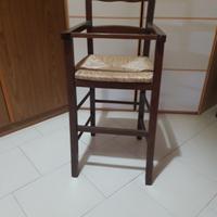 sedia bimbi legno