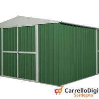 Box prefabbricato in acciaio 360x430cm verde