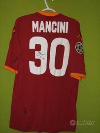 maglia calcio Mancini 2007 08 champions autografo