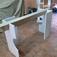 Tavolo marmo e cristallo