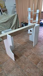 Tavolo marmo e cristallo