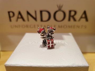 Charm Pandora Topolino e Minnie Pacchetto Regalò