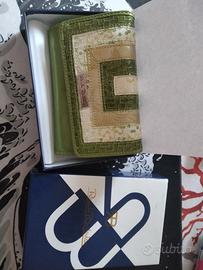 Renato Balestra portafoglio pelle Verde oro