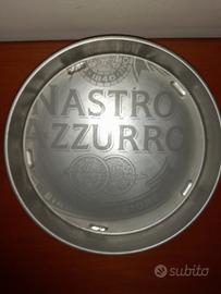 vassoio vintage birra nastro azzurro pubblicitario