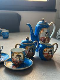 Servizio té/caffe porcellana giapponese vintage