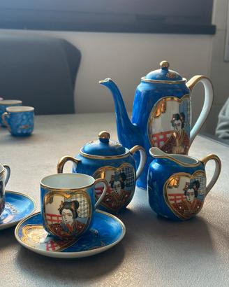 Servizio té/caffe porcellana giapponese vintage