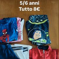 abbigliamento 5/6 anni bambino 