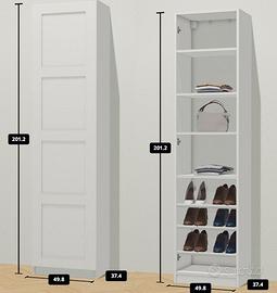 Armadio Pax con anta Bergsbo