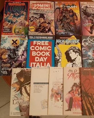 FREE COMIC BOOK DAY ITALIA . Lotto di 14.