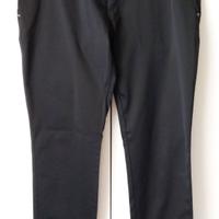 Pantalone Uomo Elegante Nero Chino Comfort Casual