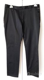 Pantalone Uomo Elegante Nero Chino Comfort Casual