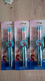 matite frozen 6 pz,  3  di pigiamini  ,2 temperini