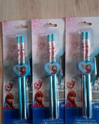 matite frozen 6 pz,  3  di pigiamini  ,2 temperini
