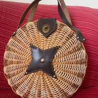 Borsa vinge in vimini e corda
