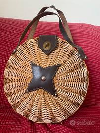 Borsa vinge in vimini e corda
