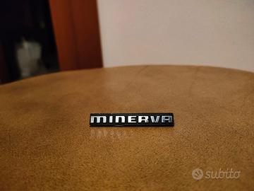 Targhetta per radio Minerva  in Metallo 