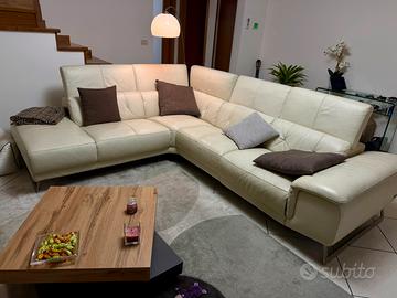 DIVANO ANGOLARE POLTRONE SOFA VERA PELLE