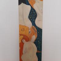 Quando arredamento olio su tela 100x30 klimt