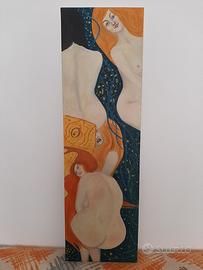 Quando arredamento olio su tela 100x30 klimt