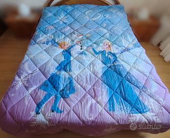 Trapunta e lenzuola Frozen una piazza per bambina 