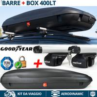 BAULE Box Tetto 400LT + BARRE Portatutto per FIAT