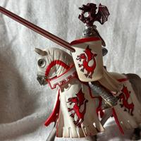 SCHLEICH 2005 cavaliere bianco con cavallo