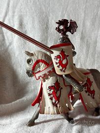 SCHLEICH 2005 cavaliere bianco con cavallo