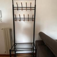 Appendiabiti con ripiani da ingresso