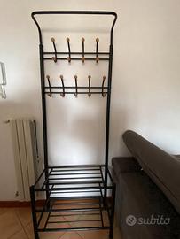 Appendiabiti con ripiani da ingresso