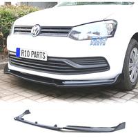 SPOILER LIP VOLKSWAGEN VW POLO 6C 14-17 NERO LUCID