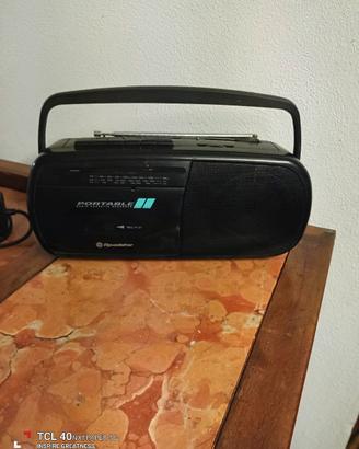 registratore radio a cassette portatile vintage
