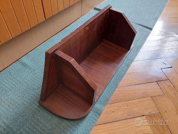 SCAFFALE LIBRERIA in legno vintage con inserti