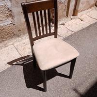 sedia in legno massello