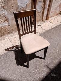 sedia in legno massello