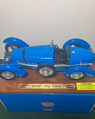 Bugatti Type 59 (1934) 1:18 Bburago con Base in Le