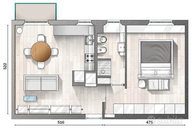 Monolocale- FIRENZE RIFREDI - libero da subito