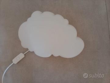 Lampada camera bambini luce LED luna e nuvola