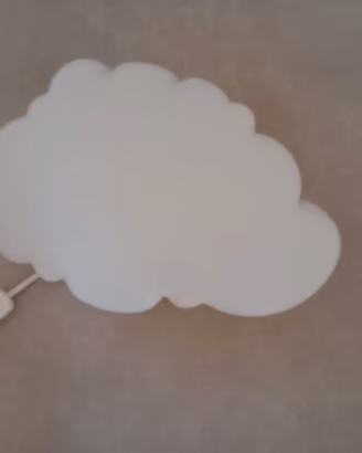 Lampada camera bambini luce LED luna e nuvola