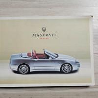 Manuale uso e Manutenzione Maserati Spyder Tedesco