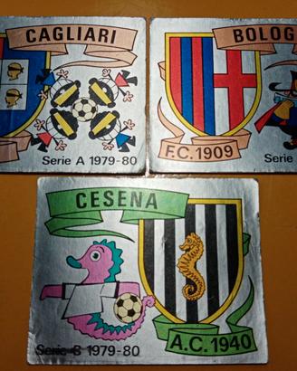 lotto Scudetti Figurine Calciatori 1979 80 nuovi