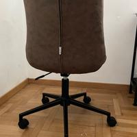 Sedia da ufficio similpelle beige