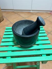 Mortaio e pestello in marmo nero Ikea