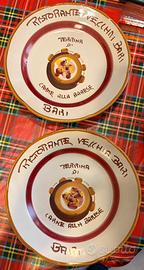 Coppia piatti del buon ricordo Vietri