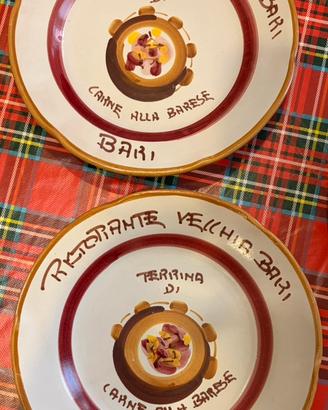Coppia piatti del buon ricordo Vietri